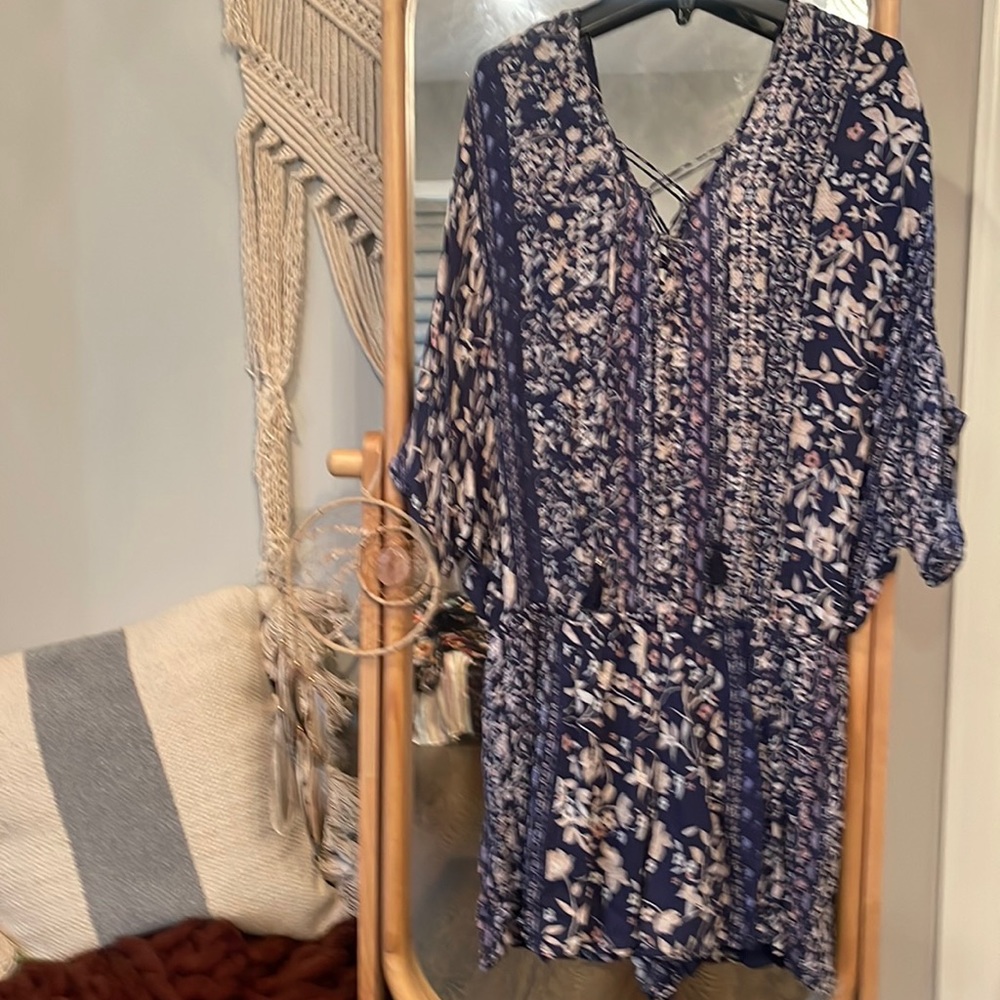 Boho Short Sleeve Shorts Romper